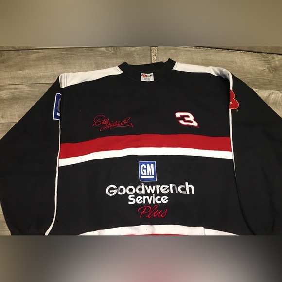 Vintage Chase Authentics Dale Earnhardt NASCAR Sweatshirt Pullover Size XLarge - Picture 3 of 11
